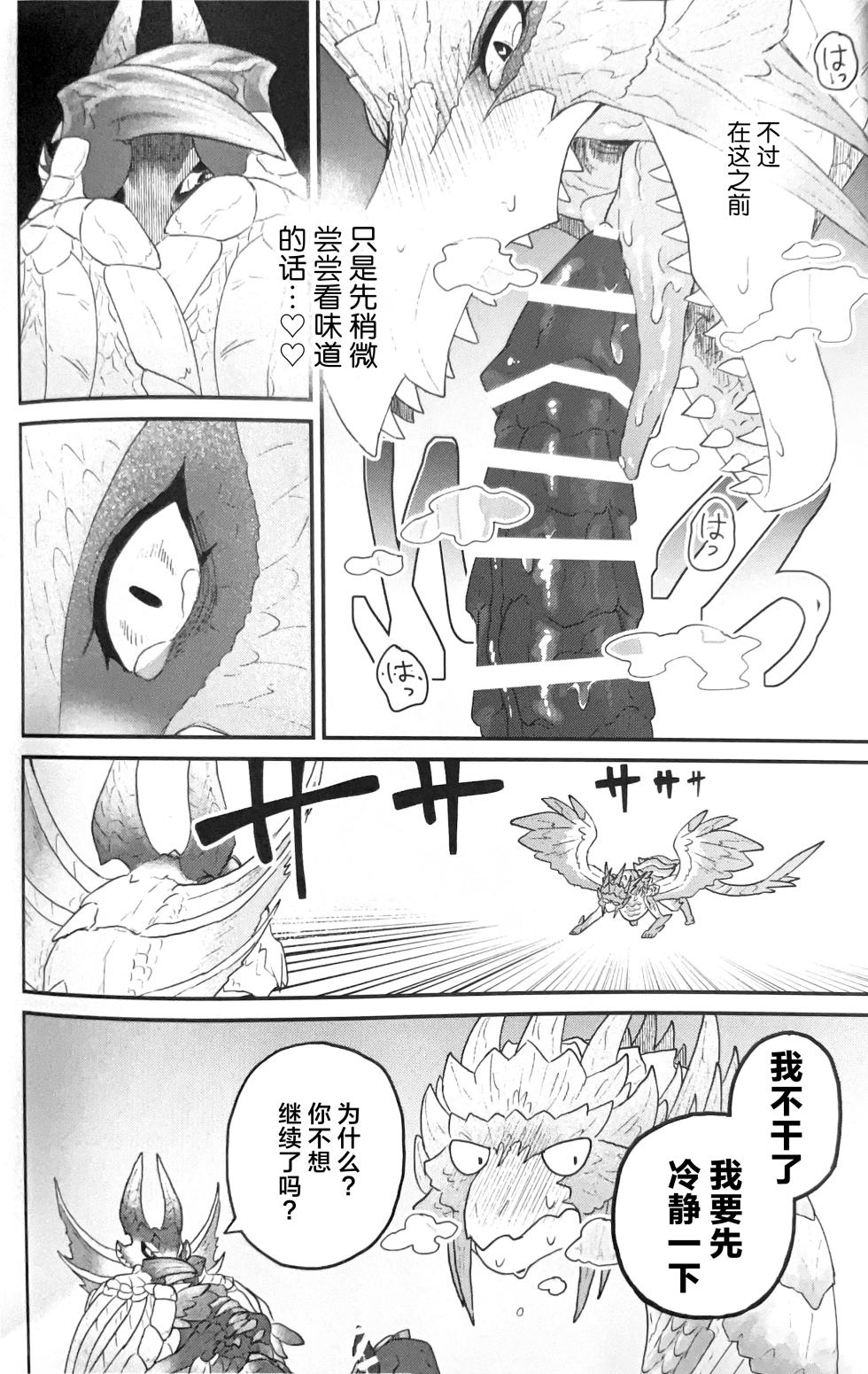 (Kemoket 15) [Kemikaru Purin (chemical-lulu)] Rin Naru Tama ni wa Kanbi Naru Hajime(kizu) o | 为凛然的明珠刻上甜美的瑕疵 (Monster Hunter) [Chinese] [ZX个人汉化] - Page 17