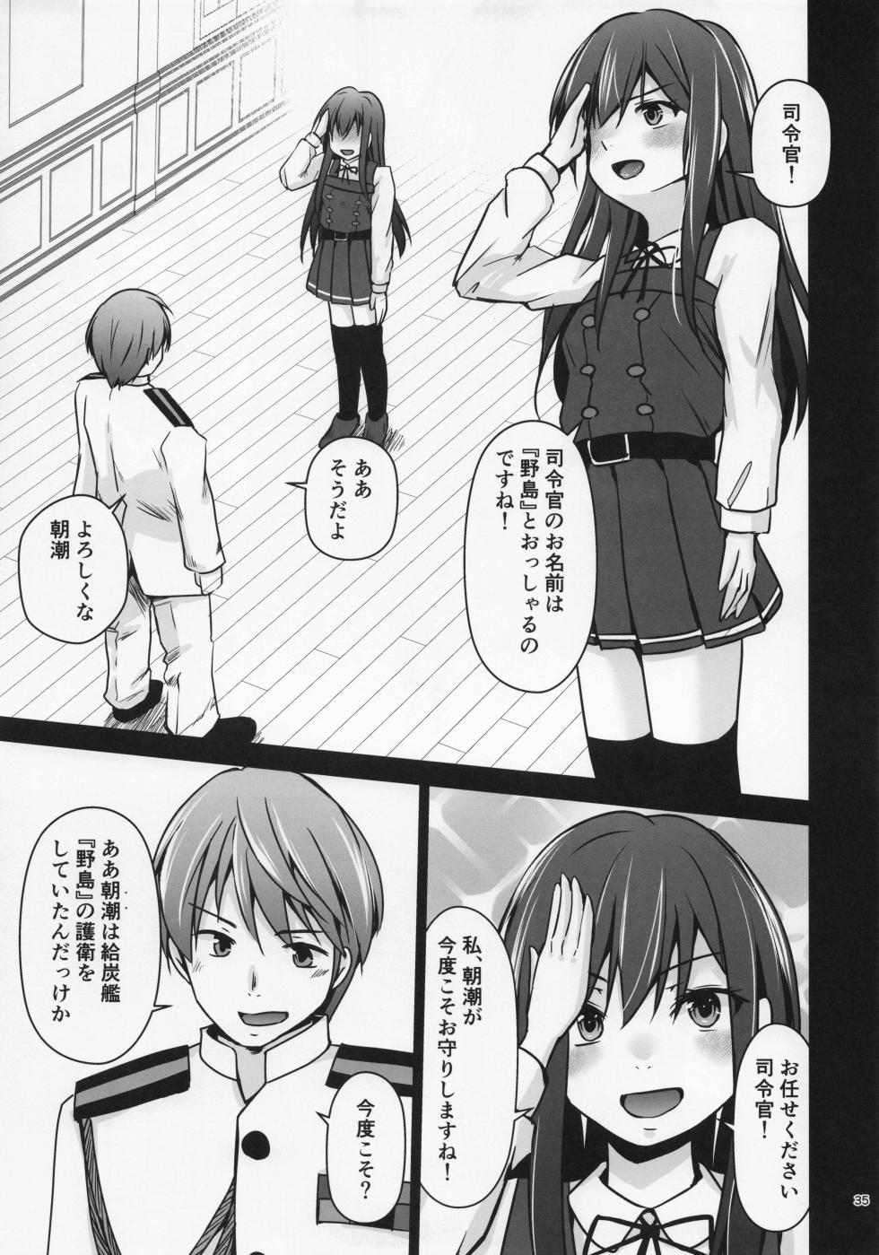 (C107) [Heart of cooL (Chiharu Mizuyo)] Rental  Hishokan  Asashio (Kantai Collection -KanColle-) - Page 36