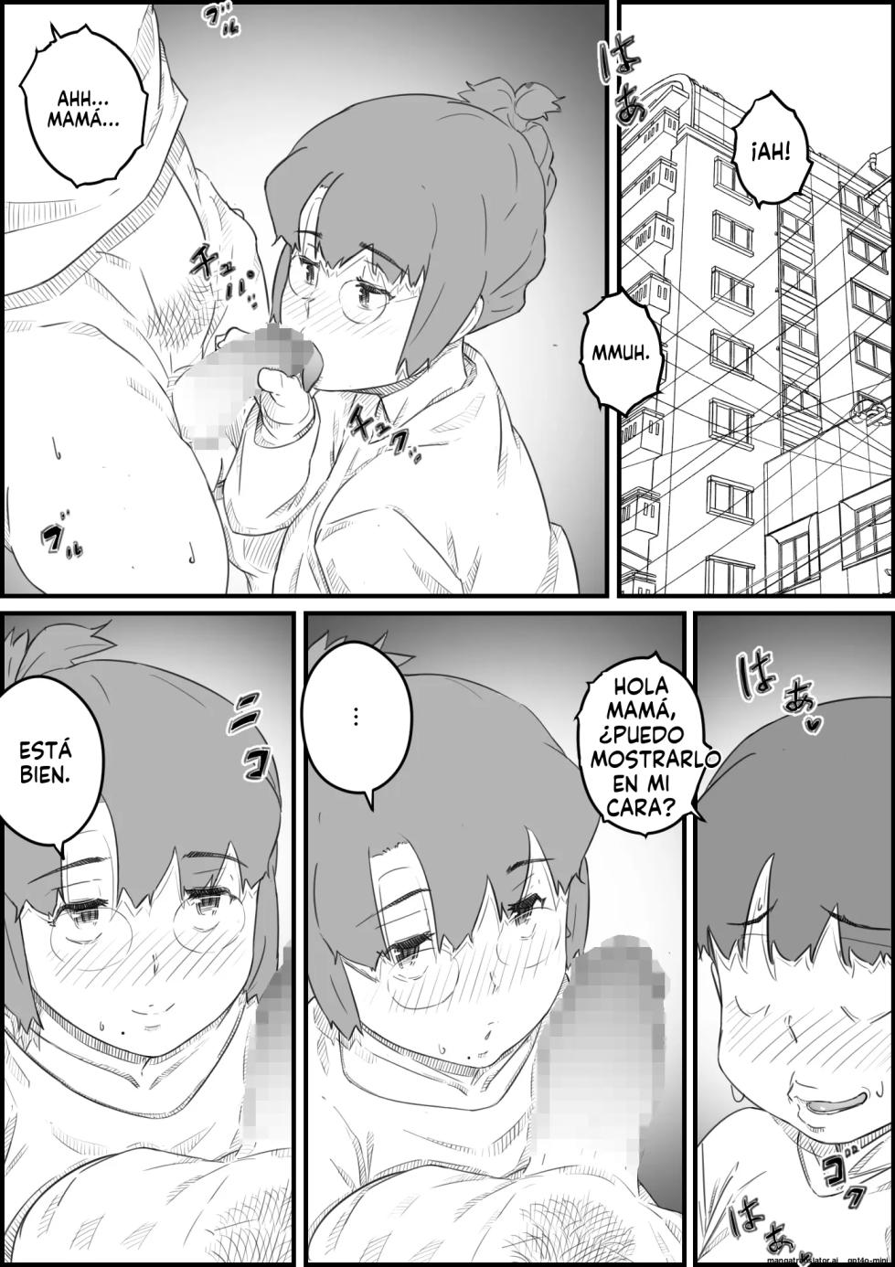 [Hirekatsu] Hitori Kurashi no Musuko no Heya de... Chizuru-san no Baai｜En la habitación de mi hijo, que vive solo... El caso de Chizuru [Spanish] [FallenSub] [MTL] - Page 16