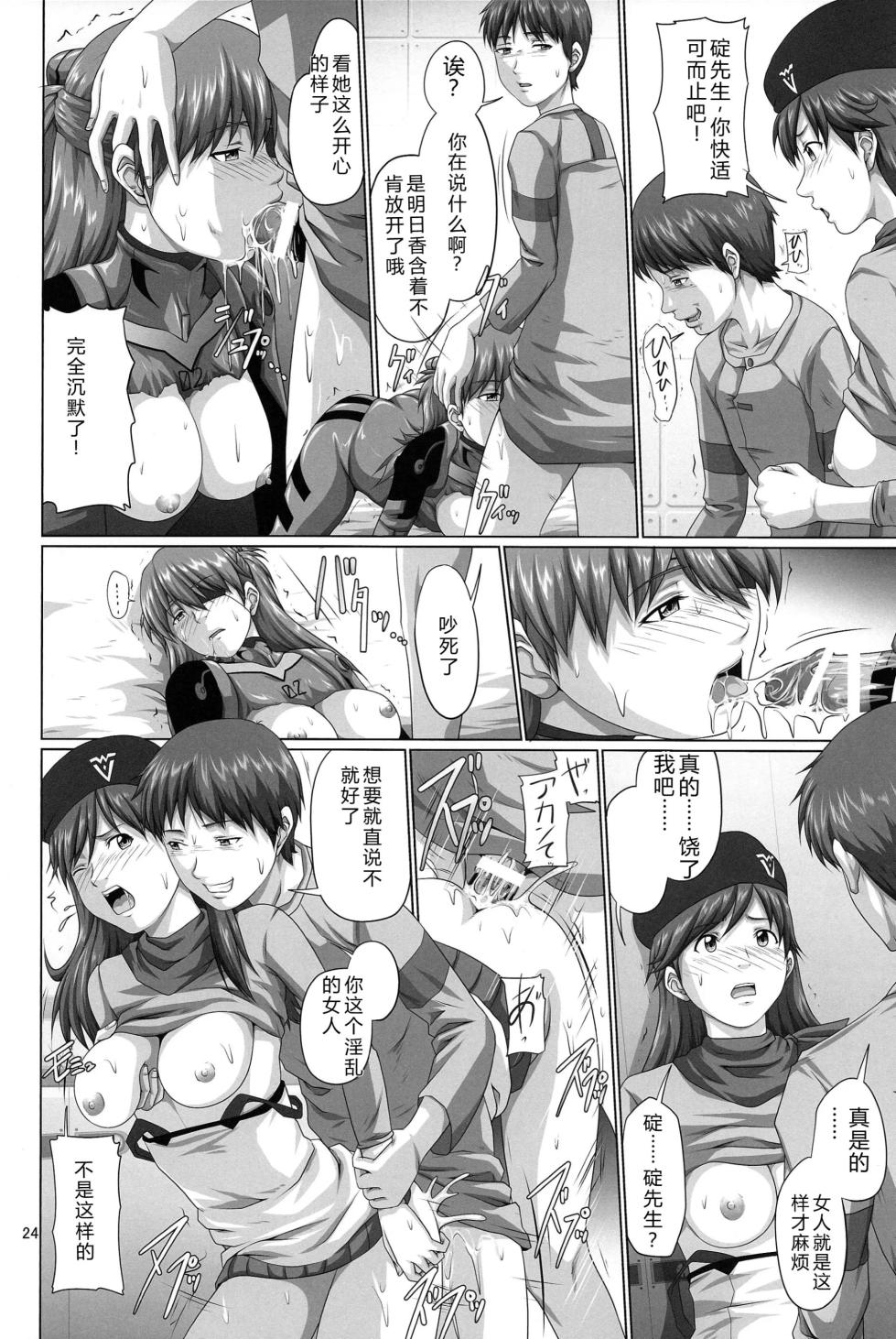 (C84) [Daiznosusume, Toyatei (Toyama Teiji, Saitou Kusuo)] Seiteki Yokkyuu Hokan Keikaku Q (Neon Genesis Evangelion)（Chinese）【叛逆个人汉化】 - Page 24
