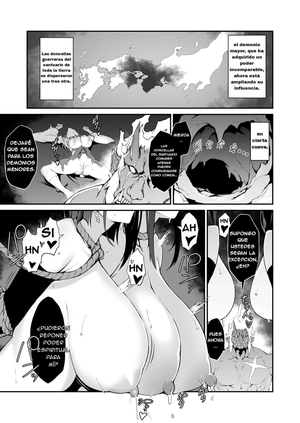 [Handful☆Happiness! (Nanahara Fuyuki)] Reijoku no Ikusamiko [Spanish] [Slave_maid51] [Decensored] [Digital] - Page 30