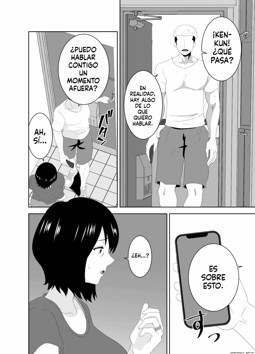 [Studio Macaron (Moeyama P-Man)] Wakai Kanrinin ni Otosareta Muchimuchi Hitozuma Jukujo｜Una mujer casada y regordeta se enamora de un joven cuidador [Spanish] [FallenSub] [MTL] - Page 13