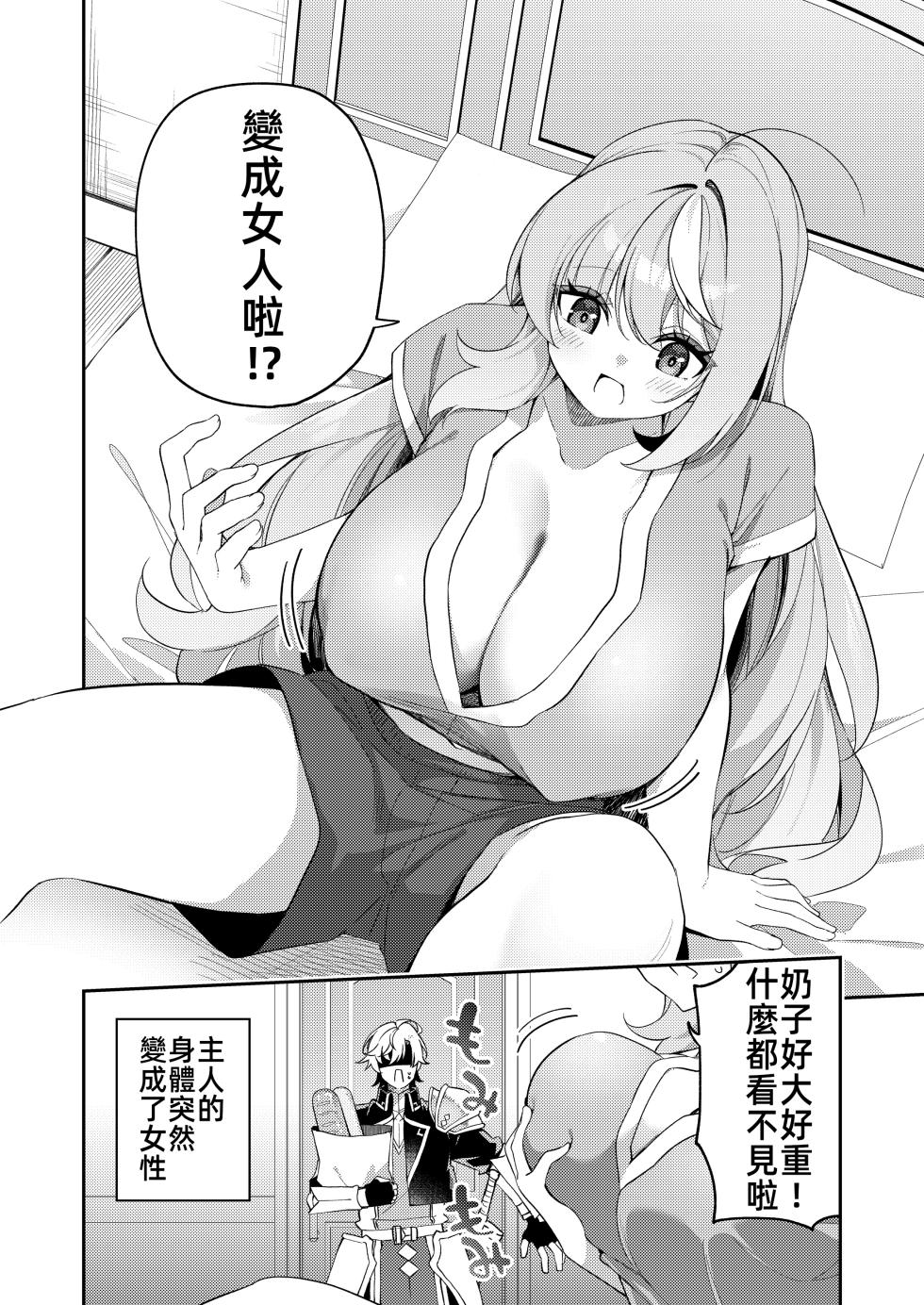 [Slime no Kanmuri (Kanmuri)] Maou ni Katta Otoko Yuusha ga Onna ni Naru made. | 打敗魔王的TS(性轉)勇者變成女人的過程 [Chinese] [禁漫漢化組] [Digital] - Page 4