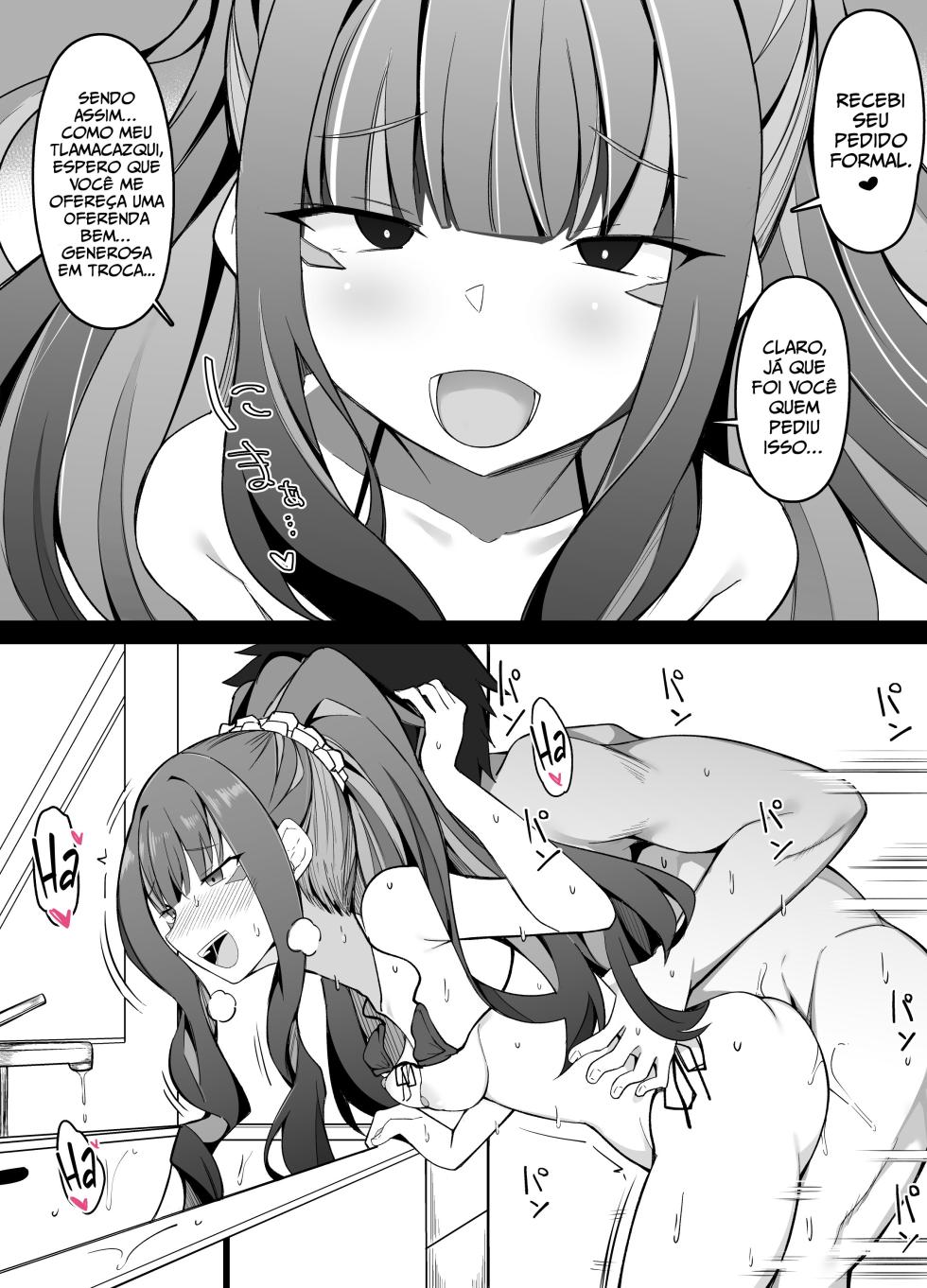[Corundum] Ritsuka e Tlaloc estão presos em um quarto do qual não podem sair a menos que façam sexo (Fate/grand order) [Portuguese-BR] - Page 3