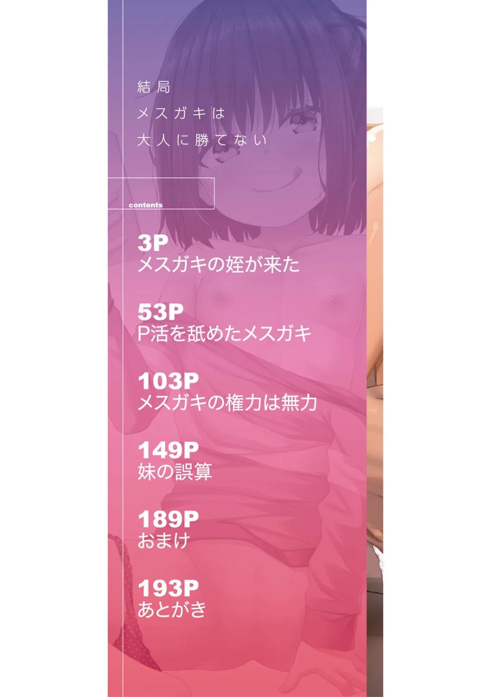 [Kagonotori] Kekkyoku Mesugaki wa Otona ni Katenai - In the end, a MESUGAKI can't beat an adult  [Digital] - Page 2