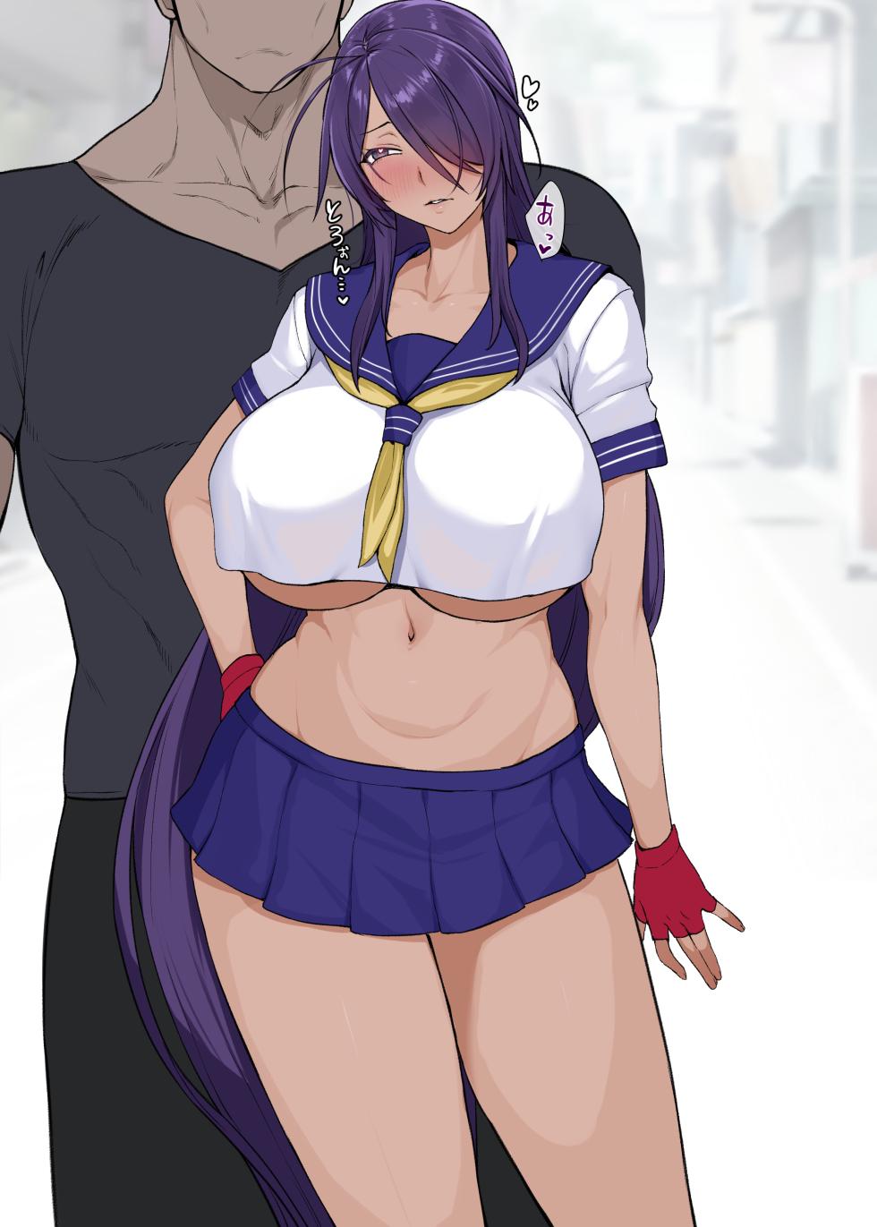 [Yesman] 堕ち済み関羽さん、路上でチンピラ彼氏とメス顔でイチャつきまくって発情してしま (一騎当千) - Page 17