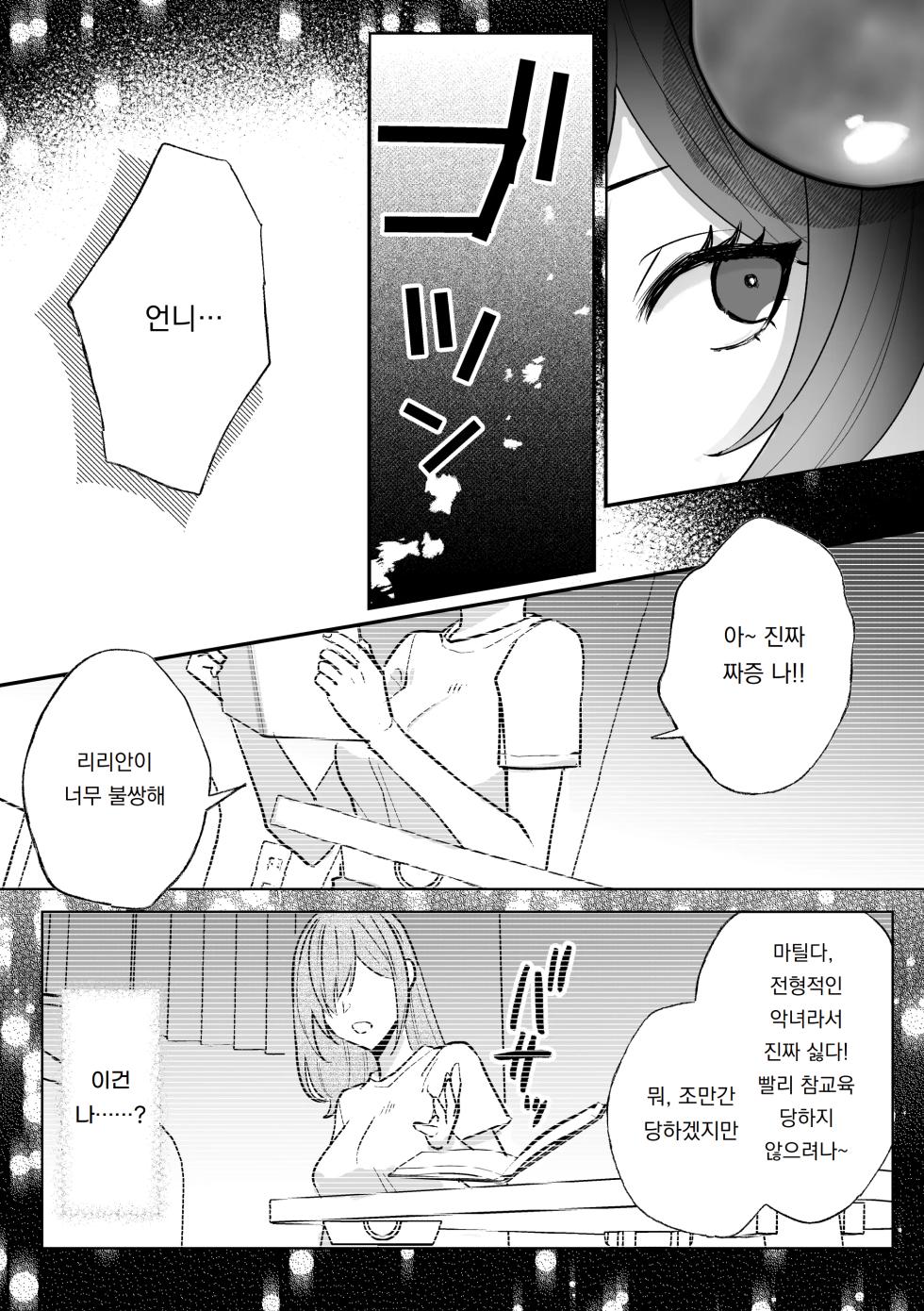 [Kyoutansan (Daizu)] Danzai Route o Kaihi Shiyou to Shita Akuyaku Reijou wa Futanari Seijo no Imouto ni Dekiai Saremashita | 단죄 루트를 회피 하려던 악역영애는 후타나리 성녀인 여동생에게 익애당했습니다 [Korean] [도레솔] - Page 8