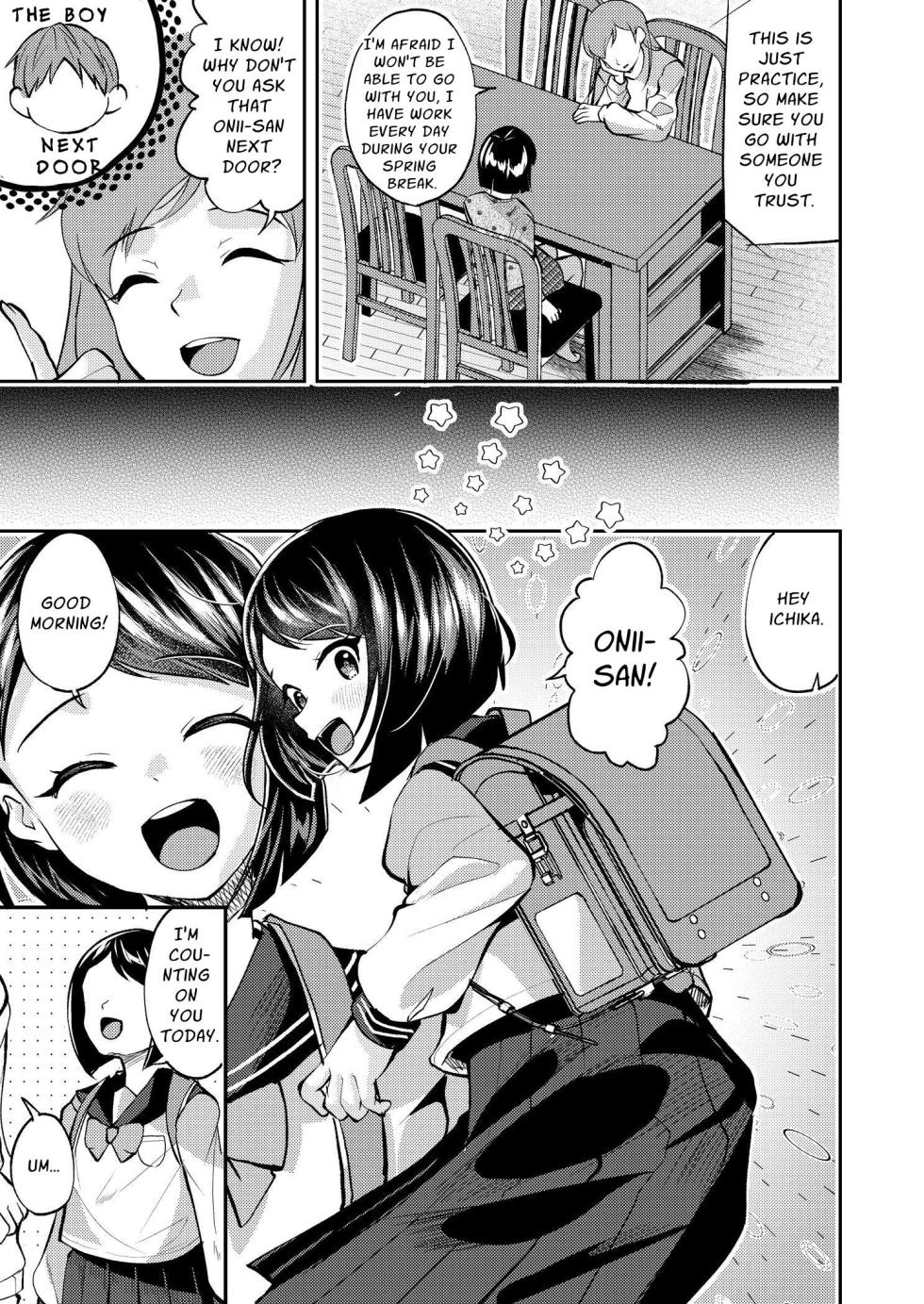 [ELRIZ (Yamada Konayuki)] Short Heroine x Black Stockings ~touched on the train~ [Digital] [English] [Penguin Piper] - Page 6