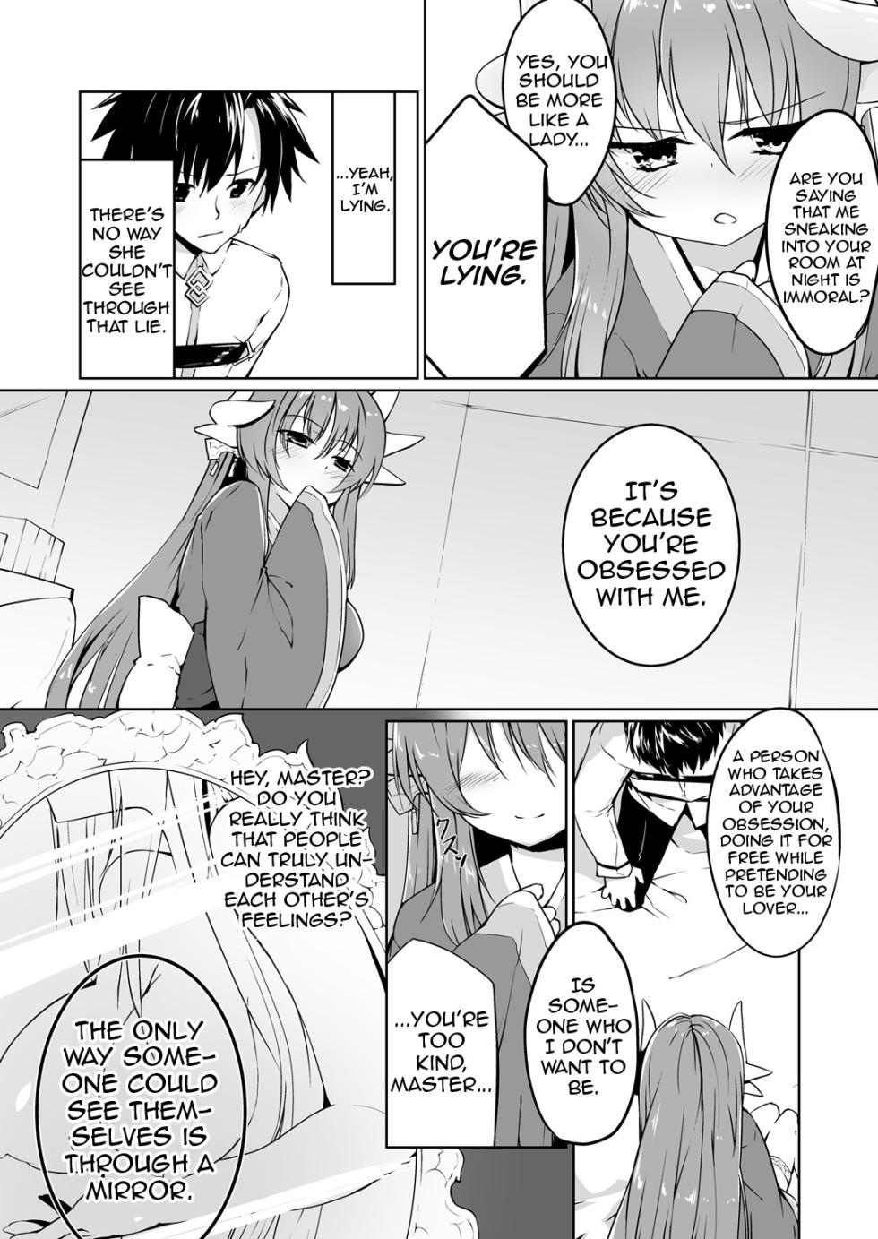 (C92) [-Sanbyaku Rokujuu Do- (Shirasagi Rokuwa)] Kiyohime Lovers Vol. 01 - Kiyohime to Hajimete (Fate/Grand Order) [English] [Shiririn] [Digital] - Page 5