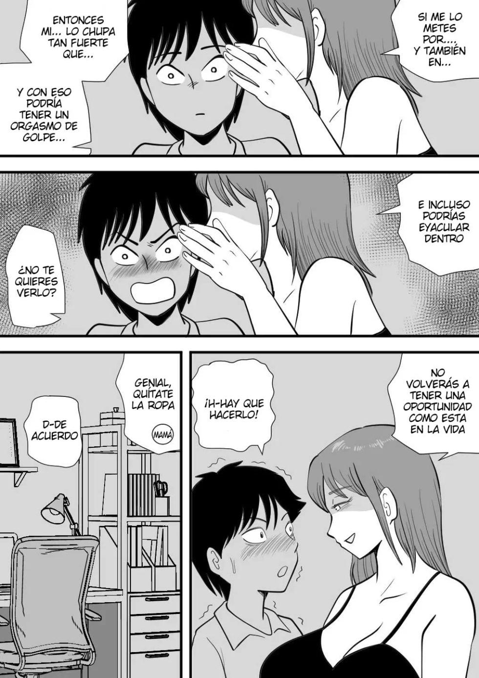 [Momoziri Hustle Dou] Neboketa Kaasan ga Erokunatte Semattekuru｜Mi Madre Soñolienta Está Excitada y se me Insinúa [Spanish] [Xavit0_0] - Page 30