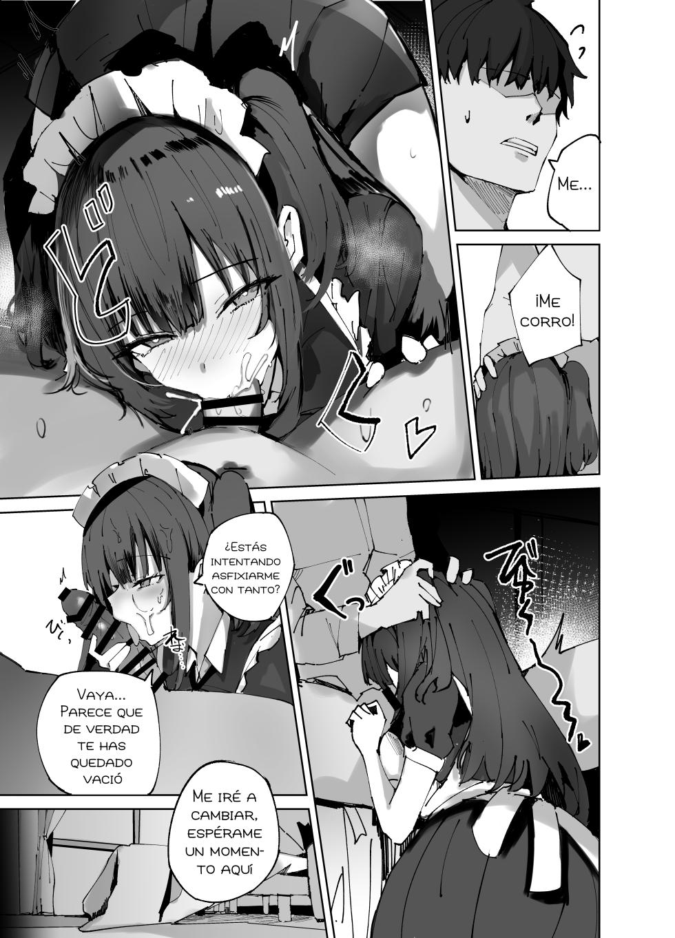 [Muoto Lab (Muoto)] Namaiki Maid ni Kakushiteta Ecchi na Hon ga Mitsukatte Baka ni Sarenagara Ecchi Suru Hanashi.｜La Historia De Cómo Me Acosté Con La Maid Insolente Después De Que Encontró Mis Libros Eróticos Escondidos Y Se Burló De Mí. [Spanish] [Blacklabel Scan] [Digital] - Page 15