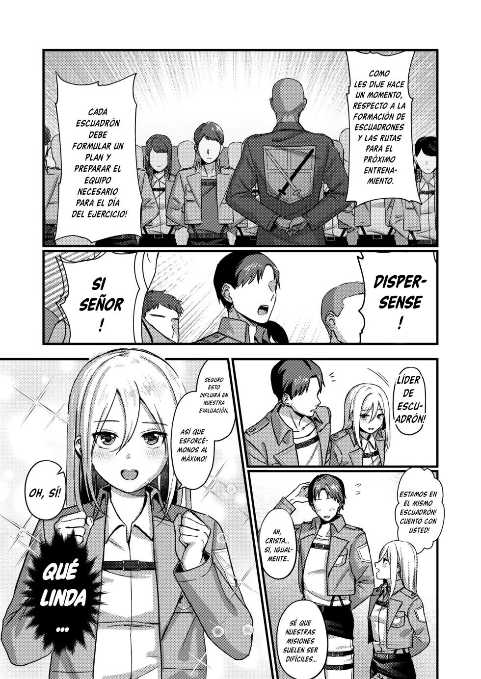 [Natsu no Seikatsu (Piiyoshi, LEXI)] Ymir Suki da Kekkon shite Kure｜Te Amo, Ymir. Cásate Conmigo (Shingeki no Kyojin) [Spanish] [Bastspanish] [Digital] - Page 3