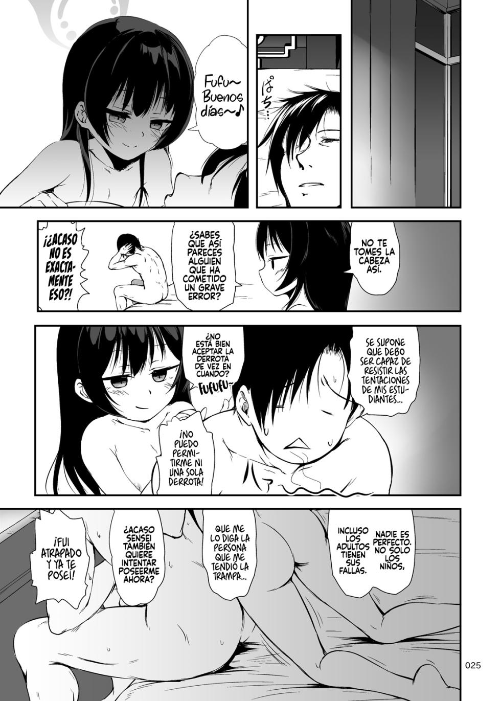 [Kajimura Market (Kajimura Kajima)] Gokan Shoumi (Blue Archive) [Spanish] [Rakuen Translations] [Digital] - Page 24