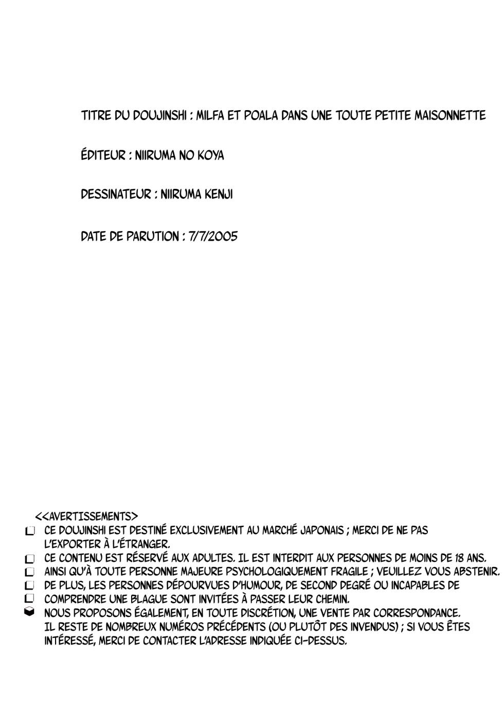 [Niiruma no Koya (Niiruma Kenji)] Milfa to Poala Yojouhan | Milfa et Poala dans une toute petite maisonnette (Beet the Vandel Buster) [french] [Digital] - Page 25