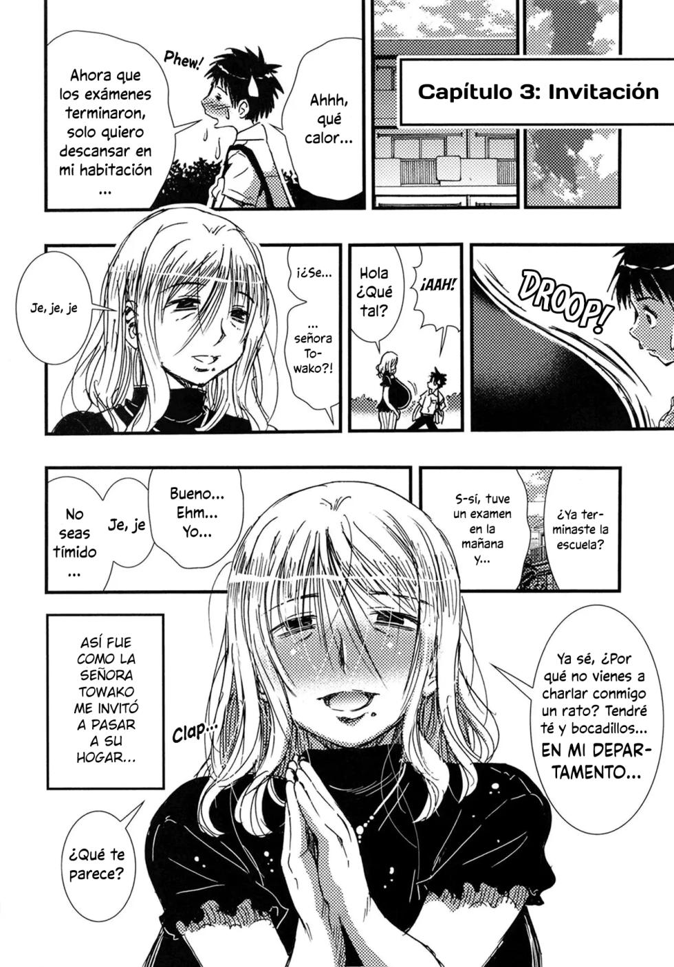 [Matsuyama Seiji] 56-sai Bust 256cm Danchizuma Ookiku Tareta Jukujo no Chibusa... Boku wa Kono Hito de Doutei o Sotsugyou Shita. | La madura ama de casa de 56 años y un busto de 256 [Spanish] - Page 15