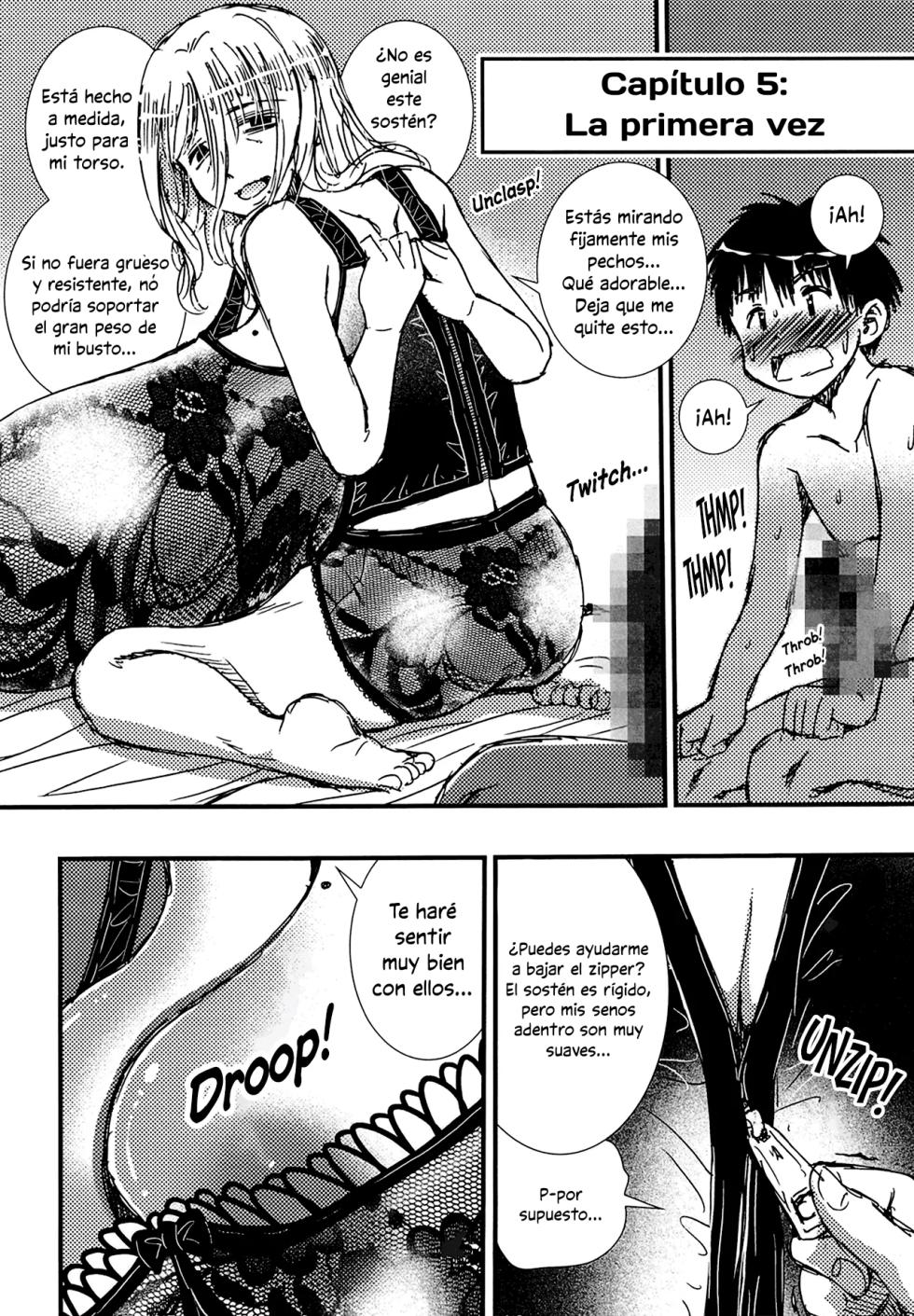 [Matsuyama Seiji] 56-sai Bust 256cm Danchizuma Ookiku Tareta Jukujo no Chibusa... Boku wa Kono Hito de Doutei o Sotsugyou Shita. | La madura ama de casa de 56 años y un busto de 256 [Spanish] - Page 23