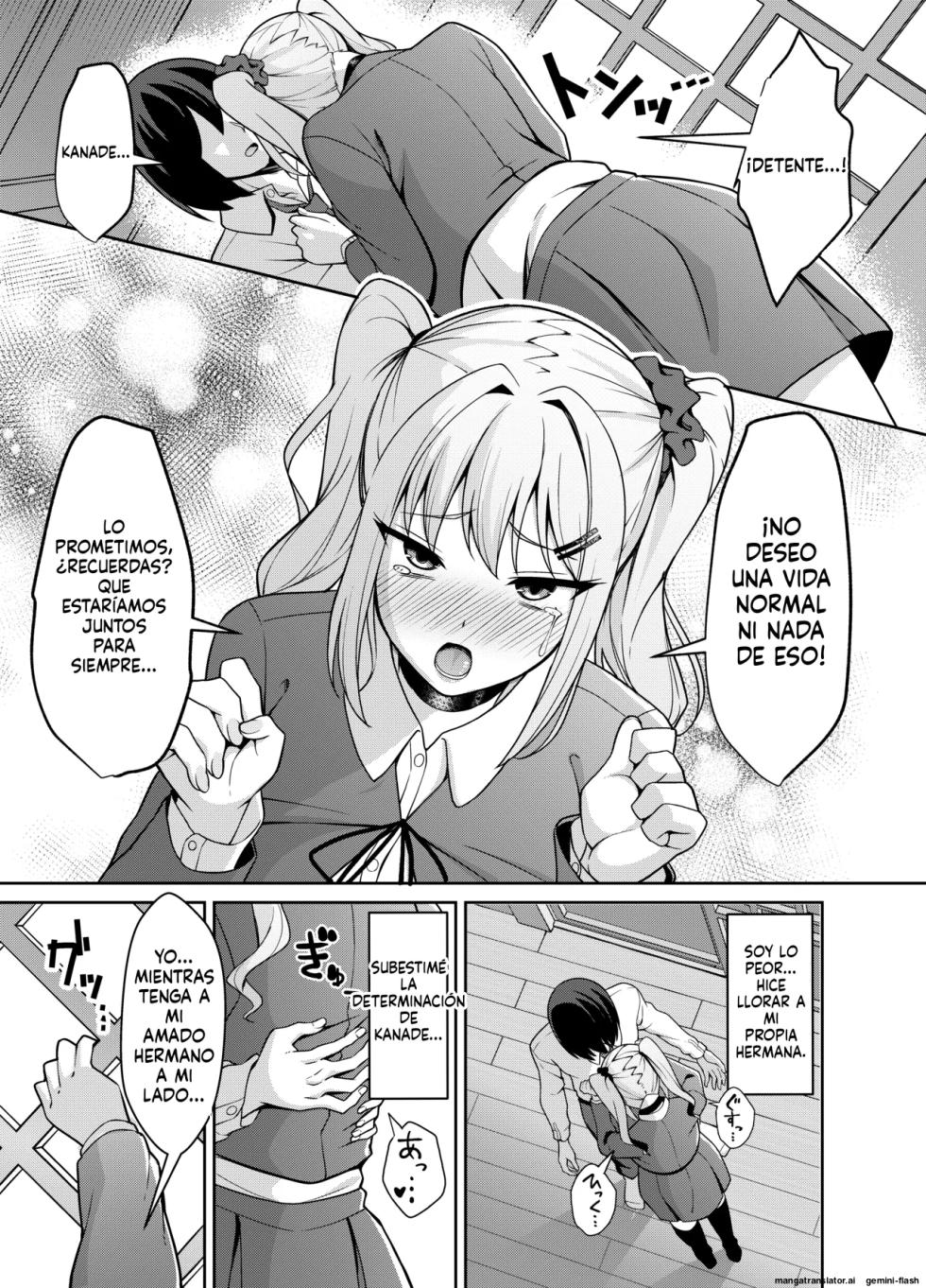 Ani Love Kou Shitsudo Chounyuu Imouto ni Semararete Haramasechau Hanashi (Spanish) (MTL) - Page 38