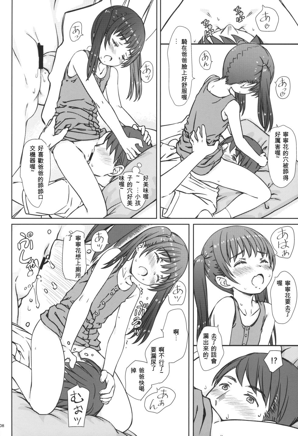 (C104) [Super Flat Lolinitron (Focke Wolf)] Mama ni wa Naisho no... | 不能對媽媽說... [Chinese] - Page 7