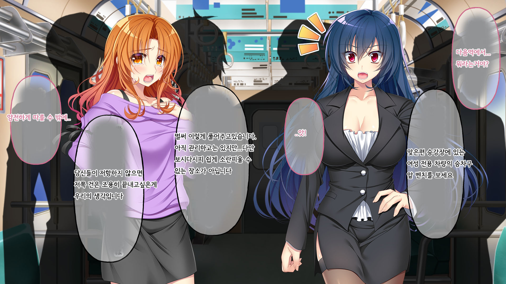 [Drops!] Nigeba Nashi! Misshitsu Chikan Densha ~Ganbori Sennou Chokyou~ | 도망칠수 없어 ~밀실치한 전차 애널세뇌조교~ [Korean] - Page 4