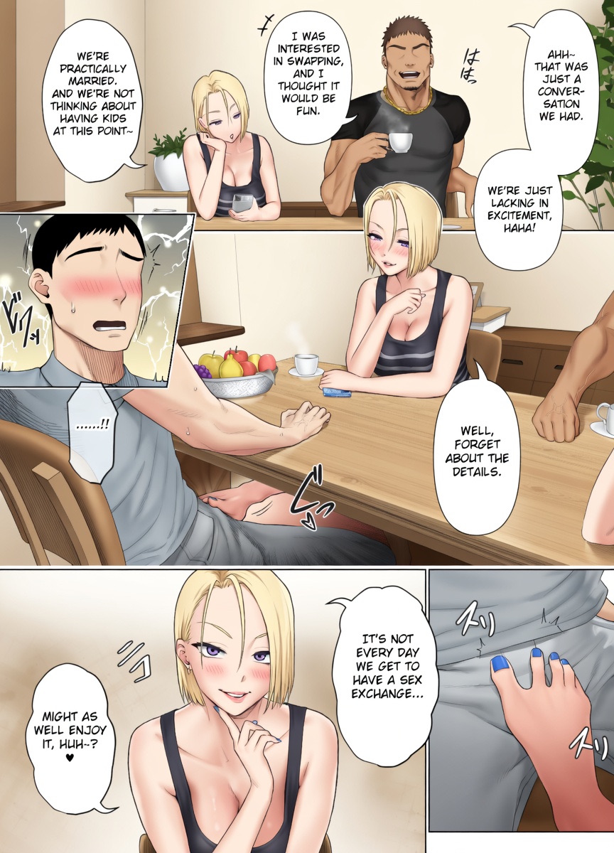 [Mitsumitsu Niku (Hikitogu)] LeveChi na Swapping 1 ~Seiheki ni Mezameru Otto Hen~ [Colored] [Decensored] - Page 18