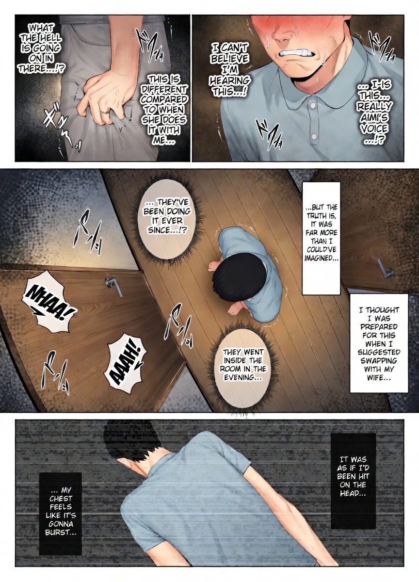 [Mitsumitsu Niku (Hikitogu)] LeveChi na Swapping 1 ~Seiheki ni Mezameru Otto Hen~ [Colored] [Decensored] - Page 35