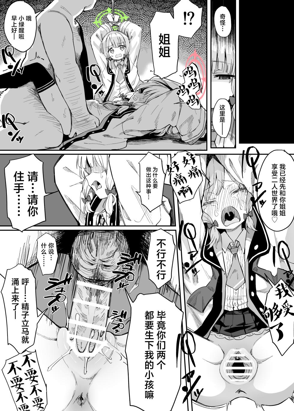 [Chiizu Ore] ‌Momoi & Midori Kawaisou Manga丨小桃&小绿的悲惨漫画 (Blue Archive) [Chinese] [角都九阳个人汉化] - Page 1