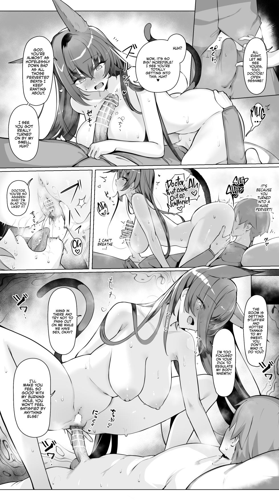 [Neko no Youchuu] Blaze to Sauna Mitai na Sex suru Hanashi (Arknights) [English] [Team Rabu2] - Page 5