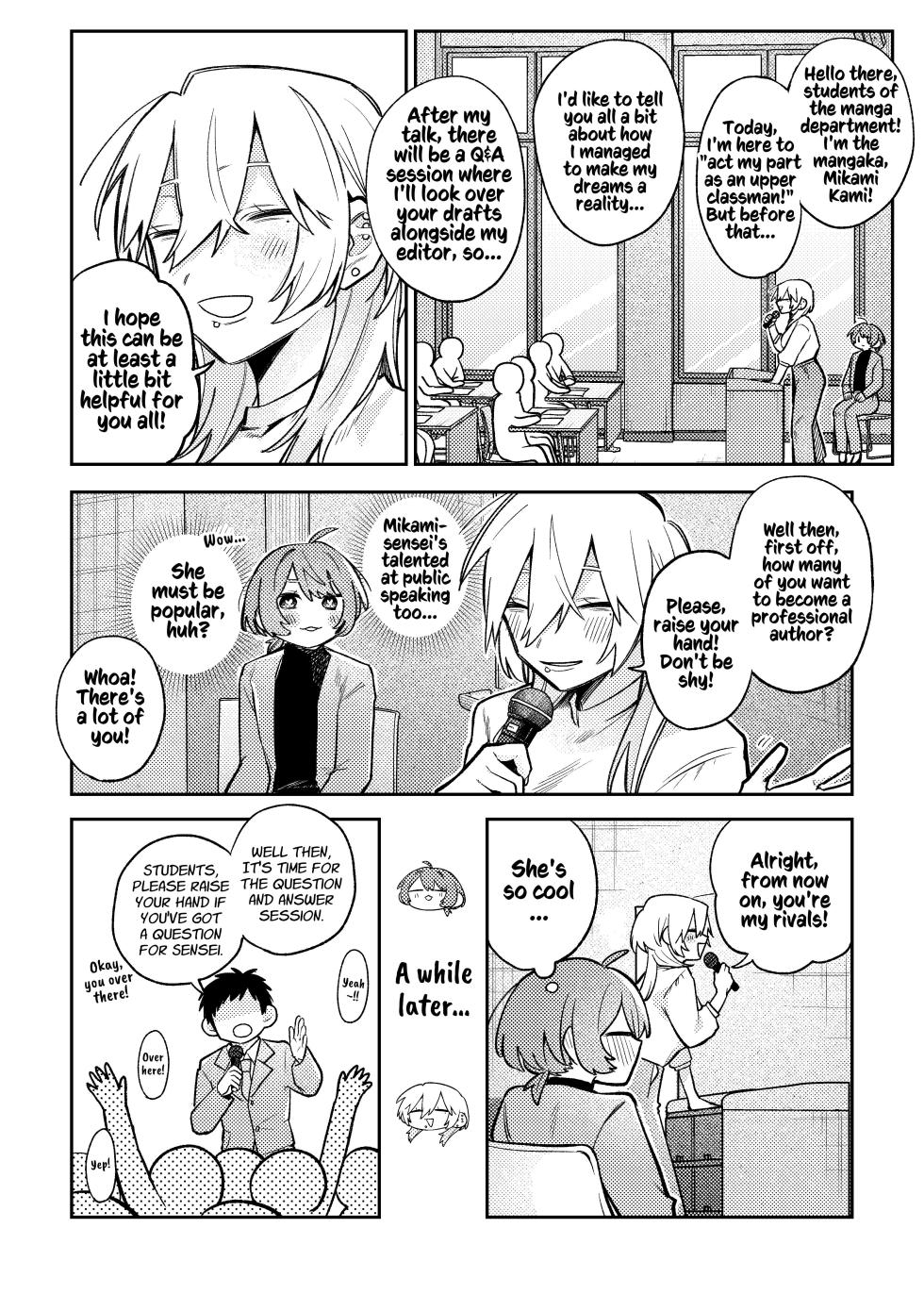 [Dozuke Taira Yuri Teikoku (Suzuo)] Urekko Mangaka-san to Shigodeki Henshuu-san | Popular Manga Artist and Work Adept Editor [English] [Kusanuu] - Page 6