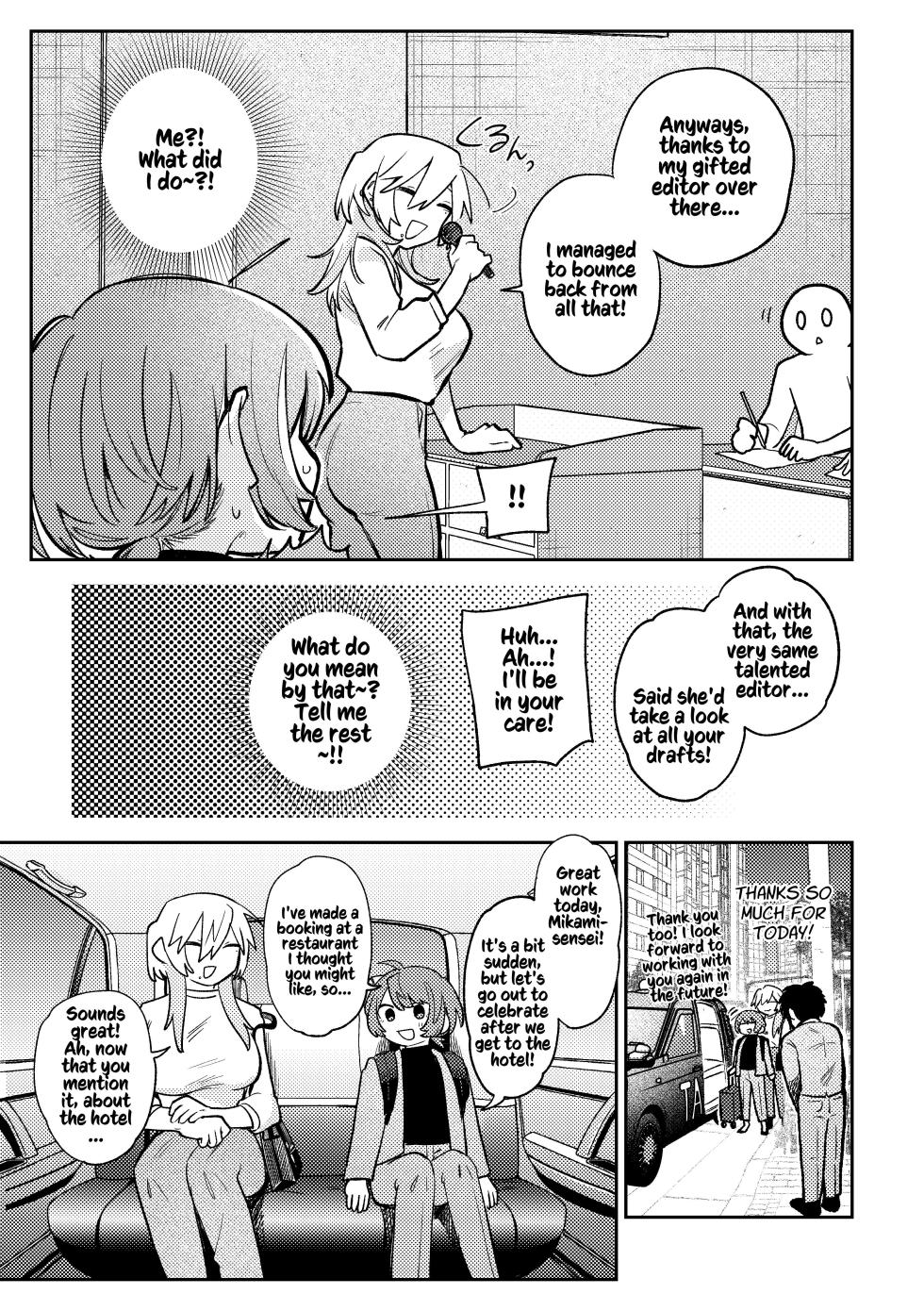 [Dozuke Taira Yuri Teikoku (Suzuo)] Urekko Mangaka-san to Shigodeki Henshuu-san | Popular Manga Artist and Work Adept Editor [English] [Kusanuu] - Page 8