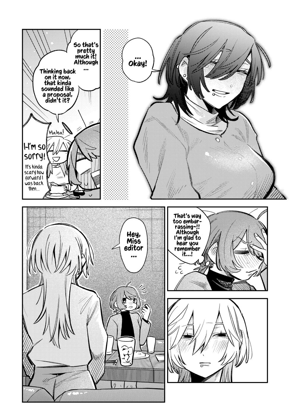 [Dozuke Taira Yuri Teikoku (Suzuo)] Urekko Mangaka-san to Shigodeki Henshuu-san | Popular Manga Artist and Work Adept Editor [English] [Kusanuu] - Page 15
