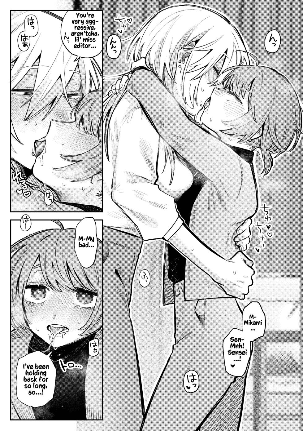 [Dozuke Taira Yuri Teikoku (Suzuo)] Urekko Mangaka-san to Shigodeki Henshuu-san | Popular Manga Artist and Work Adept Editor [English] [Kusanuu] - Page 18