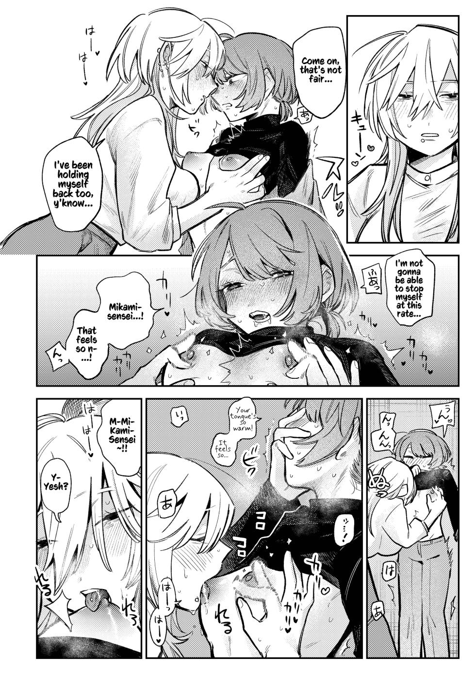 [Dozuke Taira Yuri Teikoku (Suzuo)] Urekko Mangaka-san to Shigodeki Henshuu-san | Popular Manga Artist and Work Adept Editor [English] [Kusanuu] - Page 19