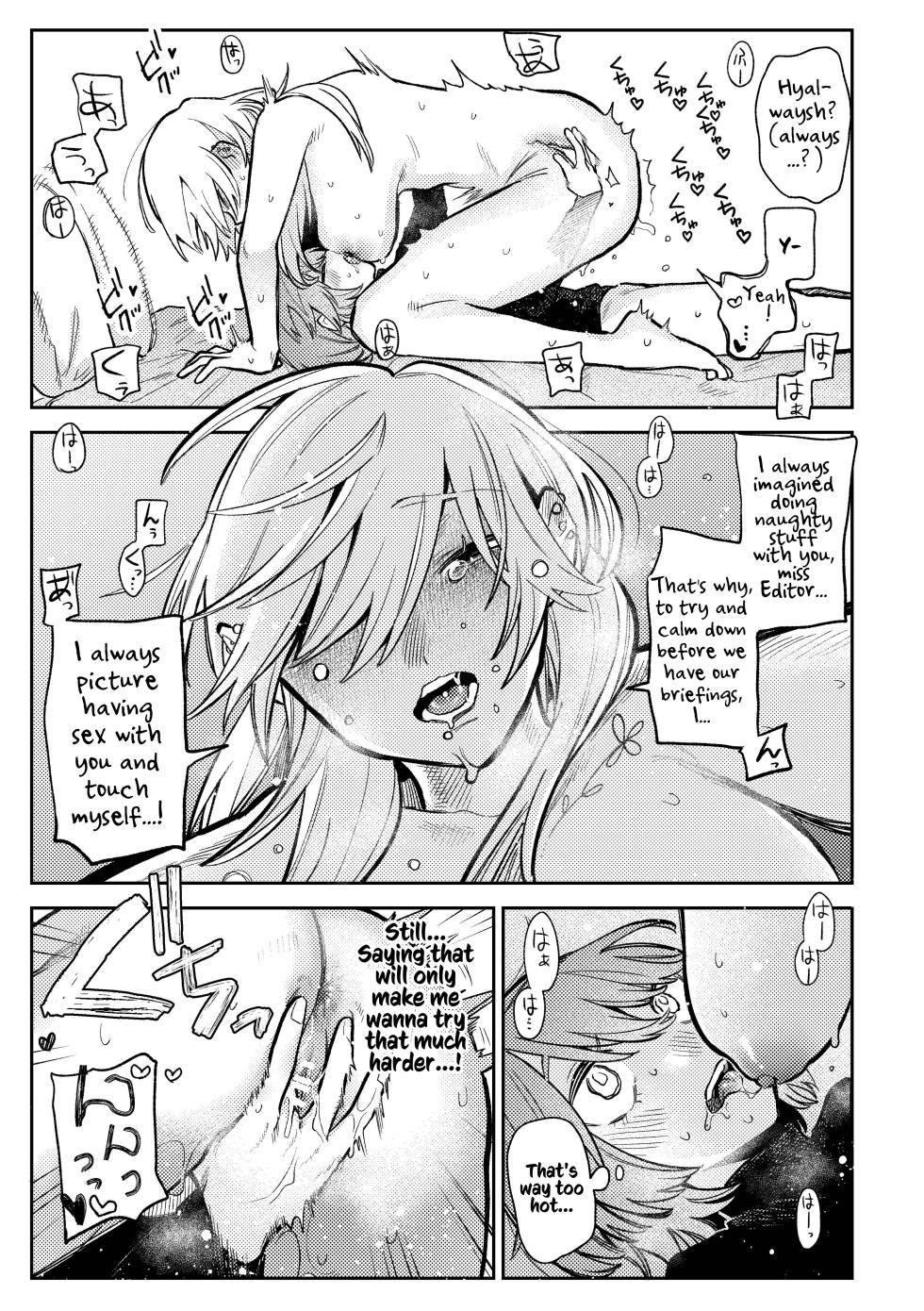 [Dozuke Taira Yuri Teikoku (Suzuo)] Urekko Mangaka-san to Shigodeki Henshuu-san | Popular Manga Artist and Work Adept Editor [English] [Kusanuu] - Page 28