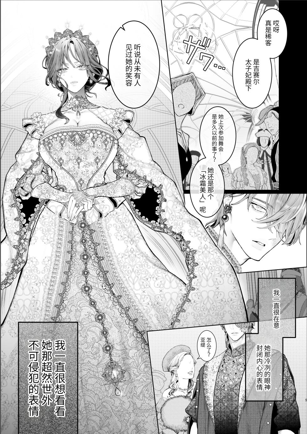 [Kyouniku Kyoushoku (Jagi Iwa)] Houtou Kizoku wa Moto Outaishihi to no Haramasekon de Isogashii - The Rake and The Once Crowned Princess [Chinese] [惑星]  [无修正] [Digital] - Page 4