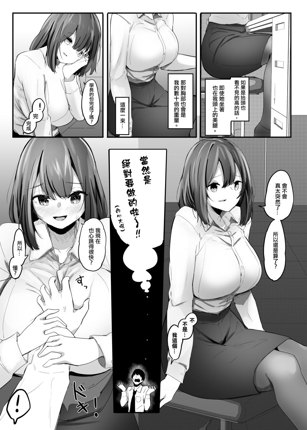 [Marushamo] 我的性癖被公司後輩知道後沒想到她也是一樣性癖。|Ore no Seiheki ga Kouhai ni Baretara Kouhai mo Onaji Seiheki datta.  [Chinese] [沒有漢化] - Page 10