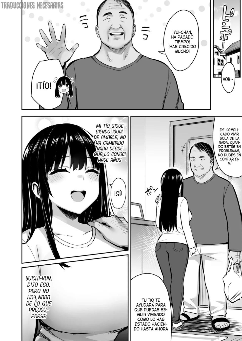 [Doushoku (Ichinomiya Yuu)] Kareshi Mochi no Mei wa Shinjiteta Oji-san ni Okasareru | La sobrina que tiene novio fue engañada por el tío en quien confiaba [Spanish] [Traducciones necesarias] [Digital] - Page 3