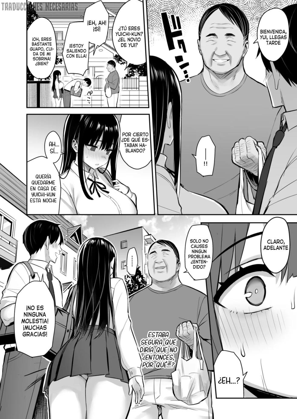 [Doushoku (Ichinomiya Yuu)] Kareshi Mochi no Mei wa Shinjiteta Oji-san ni Okasareru | La sobrina que tiene novio fue engañada por el tío en quien confiaba [Spanish] [Traducciones necesarias] [Digital] - Page 23