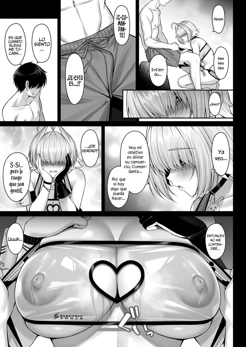 [Akaneiro no Kinmokusei (Yunagi Amane)] Futari Dake no Denki Shingou (Goddess of Victory: Nikke) [Spanish] [Mapache Fansub] [Digital] - Page 6