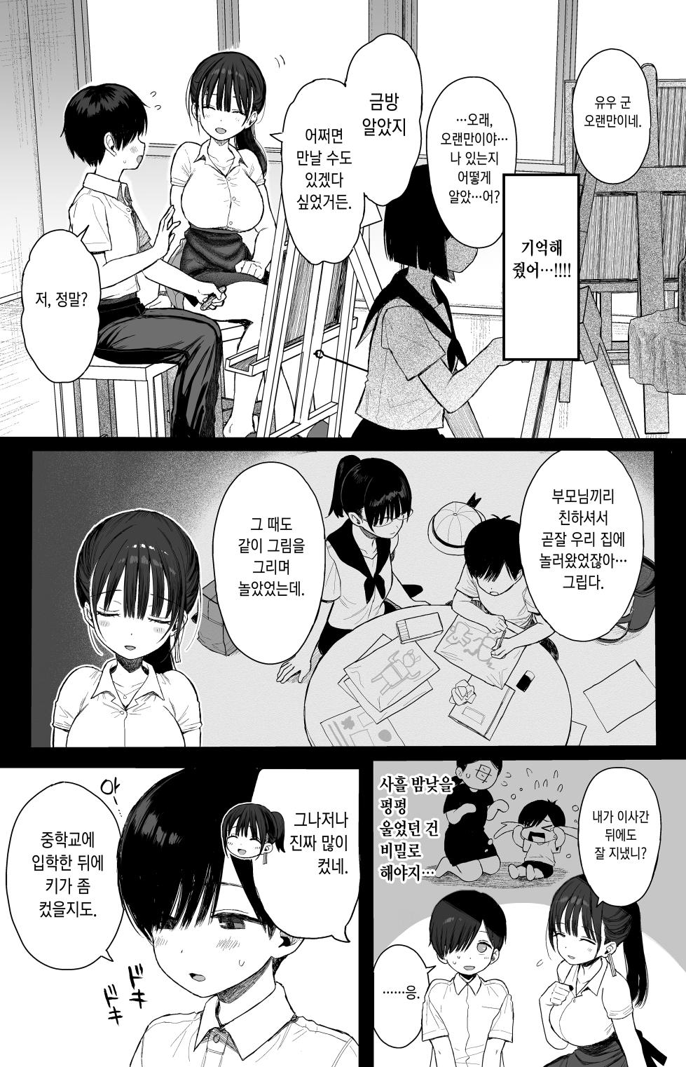 [micro page (Kuromotokun)] Osananajimi no H na Onee-san wa Suki desu ka l 음란한 소꿉친구 누나는 좋아하나요? + C106 Kaijou Gentei Omakebon [Korean] [Digital] [Decensored] - Page 5