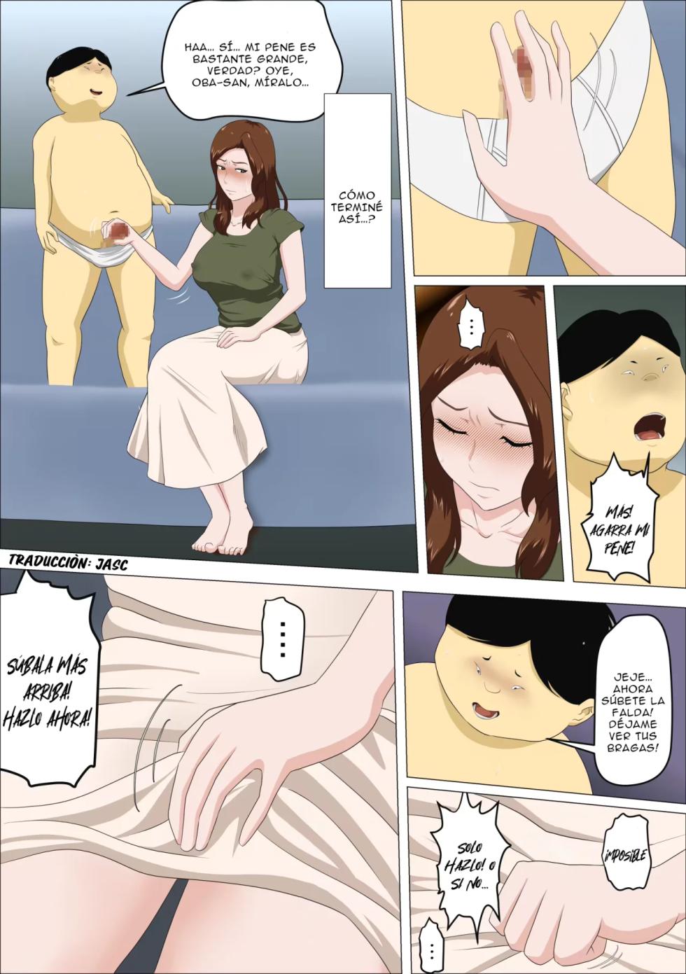 [Almarosso] Shachou no Musuko o Azukattara Bonyuu o Suwareta Bakari ka.. (Bettaku)｜Cuidé al hijo del jefe y lo único que hizo fue chuparme las tetas [Spanish] [Jasc] - Page 18