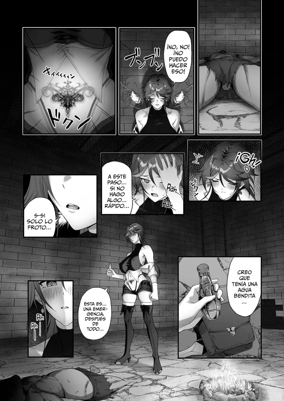 [Dekai Buki wa Roman (Tekkai Blade)] Inmon o Fuyo Sareta kara Goblin o Tsukatta Hanashi | La historia de cómo me pusieron una marca de lujuria y tuve que usar goblins debido a eso [Spanish] - Page 15