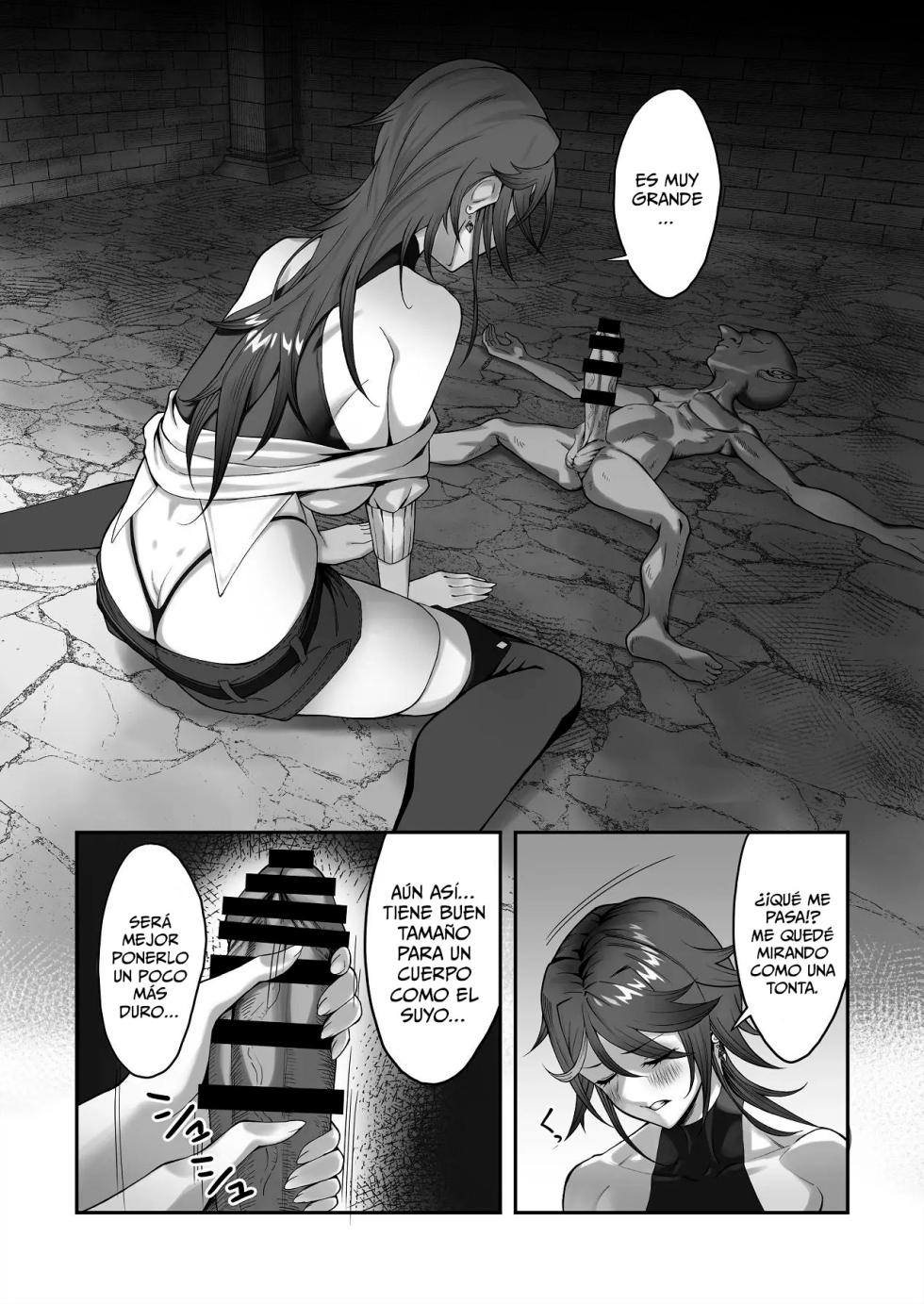 [Dekai Buki wa Roman (Tekkai Blade)] Inmon o Fuyo Sareta kara Goblin o Tsukatta Hanashi | La historia de cómo me pusieron una marca de lujuria y tuve que usar goblins debido a eso [Spanish] - Page 19