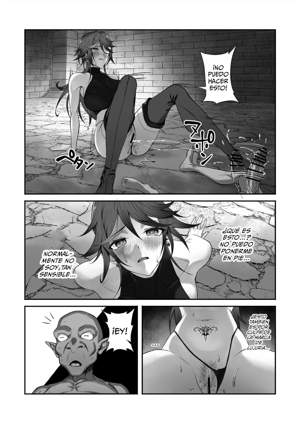 [Dekai Buki wa Roman (Tekkai Blade)] Inmon o Fuyo Sareta kara Goblin o Tsukatta Hanashi | La historia de cómo me pusieron una marca de lujuria y tuve que usar goblins debido a eso [Spanish] - Page 27