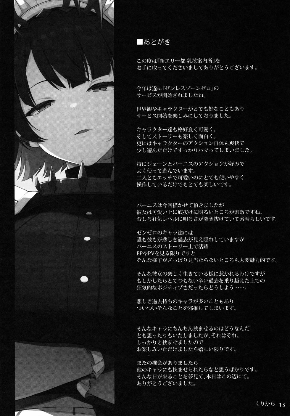 (C105) [TOYBOX, Kujira Logic (Kurikara, Kujiran)] Shin Eri-To Nyuu Kyou Annaishou (Zenless Zone Zero) - Page 12