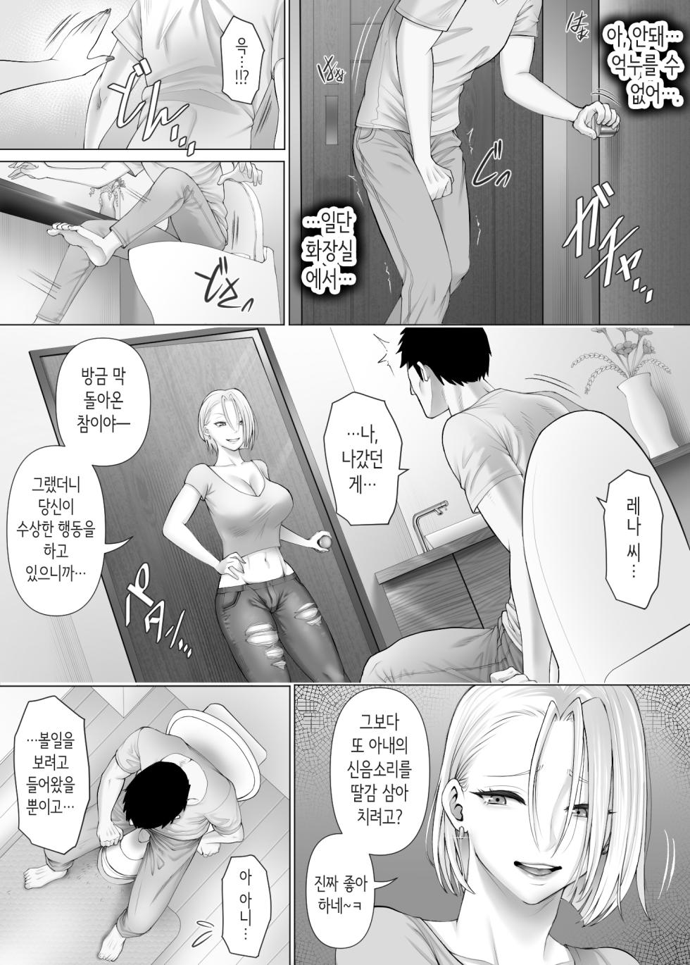 [Mitsumitsu Niku (Hikitogu)] LeveChi na Swapping 3 ~Honrosareru Fuufu Hen~ | 차원이 다른 스와핑 3 ~농락당하는 부부편~ [Korean] (Hairless Version) - Page 13