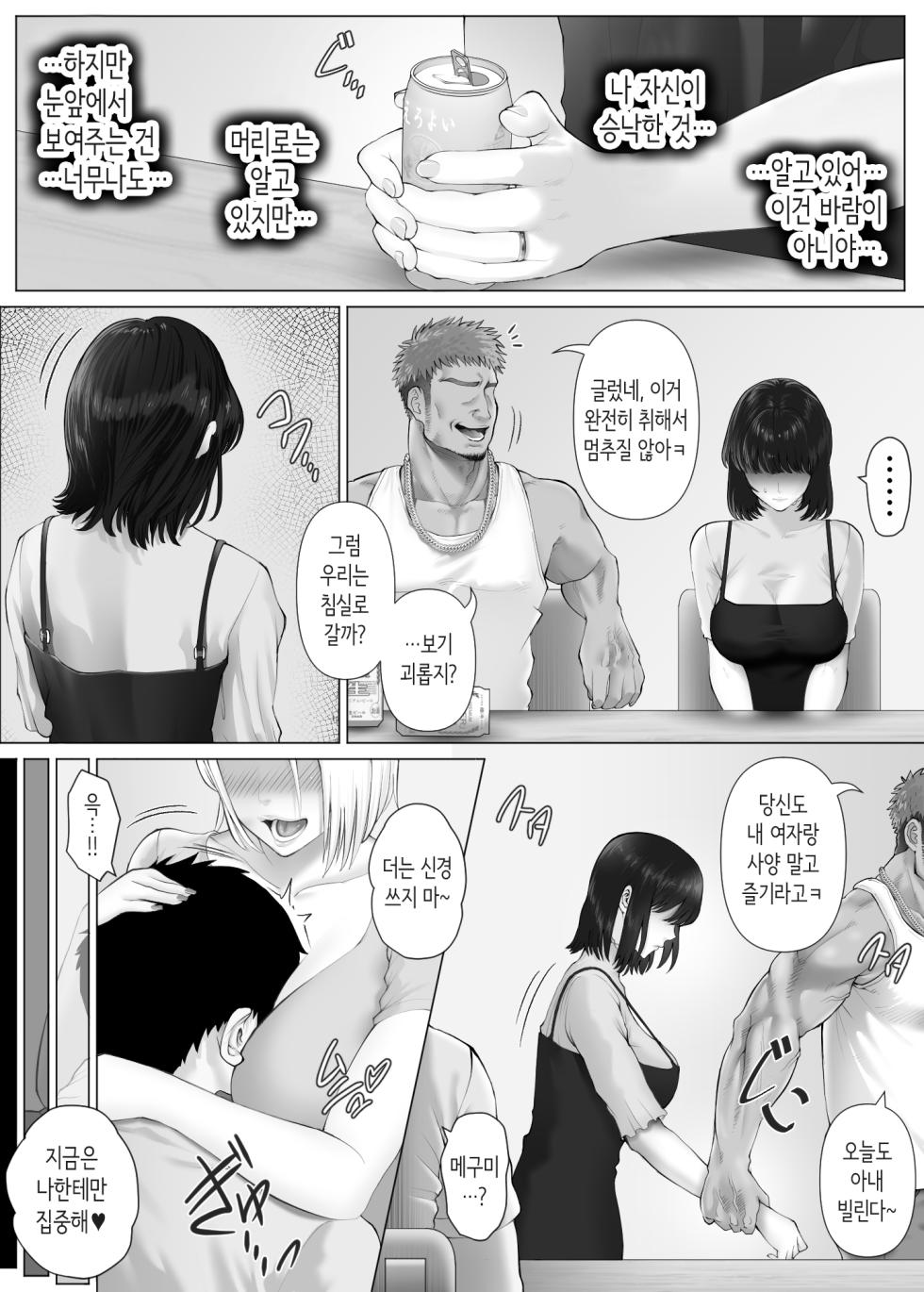 [Mitsumitsu Niku (Hikitogu)] LeveChi na Swapping 3 ~Honrosareru Fuufu Hen~ | 차원이 다른 스와핑 3 ~농락당하는 부부편~ [Korean] (Hairless Version) - Page 38