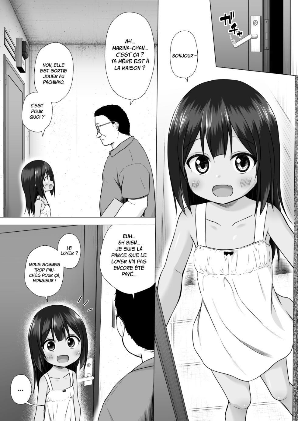 [Noraneko-no-Tama (Yukino Minato)] Warabe Danchi no Marina-chan [French] [Progui] [Decensored] [Digital] - Page 5