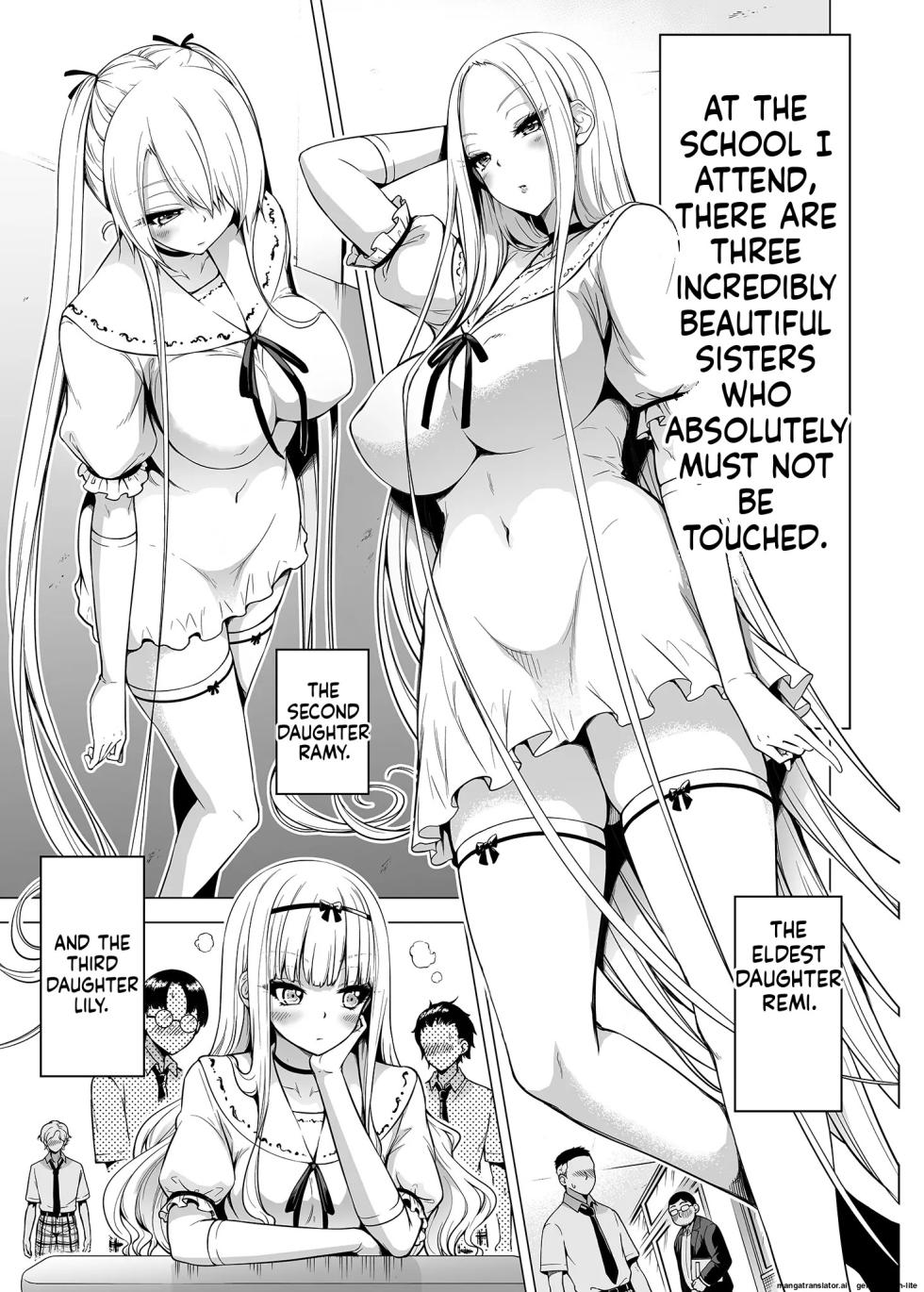 Hands-On Draining with Three Succubus Sisters 1 - Page 1