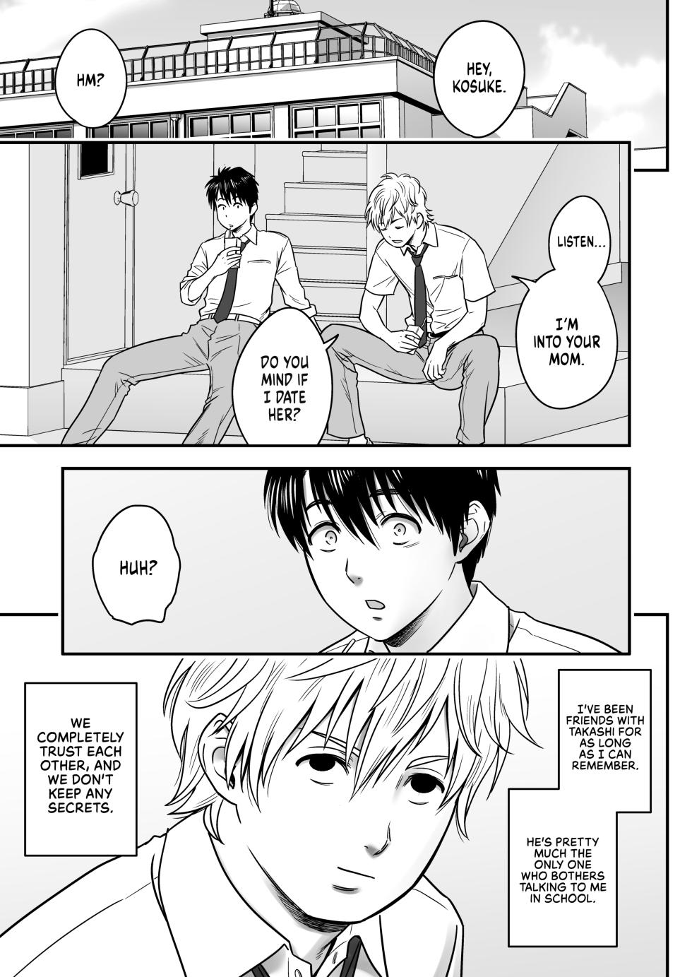 [Tatsunami Youtoku] My Mom Became My Friend’s Girlfriend - Page 2