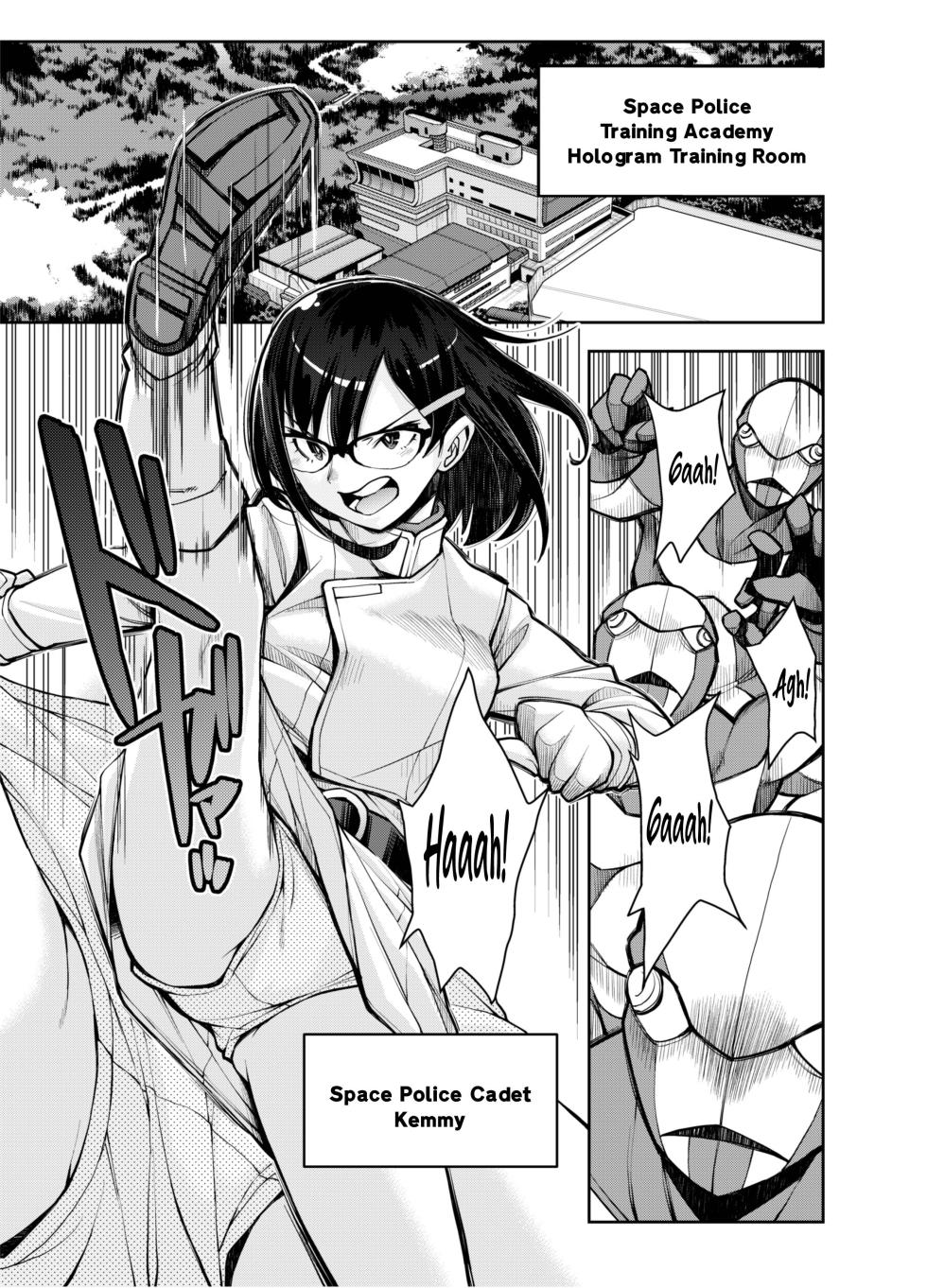 [Ryoumoto Hatsumi] [DEEP SPACE EIGHT] The Captured Space Police Cadet Falls to the Twin Tentacle Monster's Lesbian Interrogation [English] [Your Deer Friends Black] - Page 3
